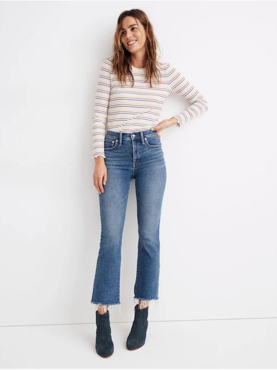 Madewell Denim - Madewell Cali Demi Boot Medium Blue Jeans
